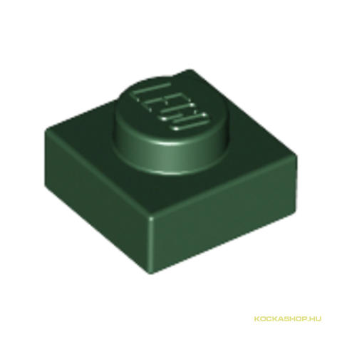 LEGO® Alkatrészek (Pick a Brick) 6055169 - Sötétzöld 1x1 Lapos Elem