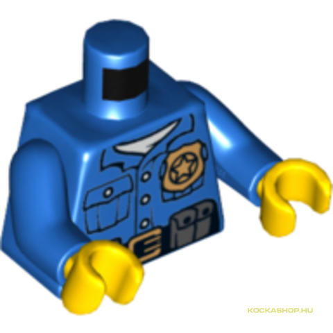 LEGO® Alkatrészek (Pick a Brick) 6055887 - Kék Minifigura Felsőrész Rendőr festéssel