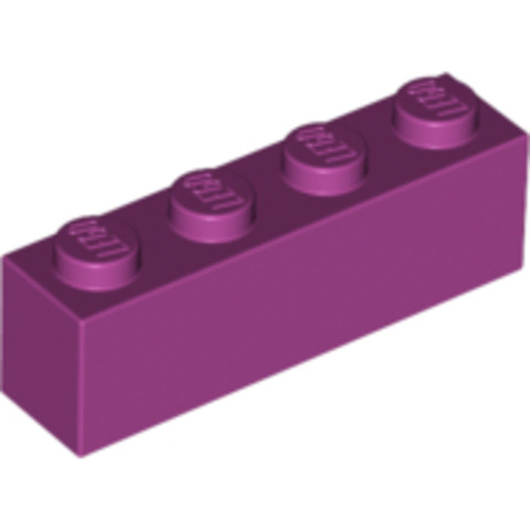 LEGO® Alkatrészek (Pick a Brick) 6056373 - Magenta 1x4 Kocka