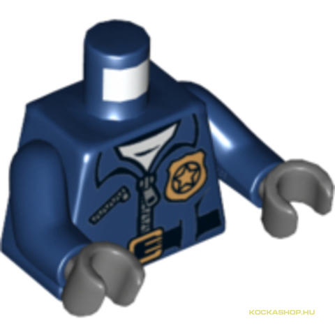 LEGO® Alkatrészek (Pick a Brick) 6056458 - Sötétkék Minifig Rendőr Felsőrész