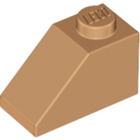 LEGO® Alkatrészek (Pick a Brick) 6058135 - Közép nugát 1X2/45° Cserép