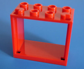 Piros 2 x 4 x 3 ablakkeret
