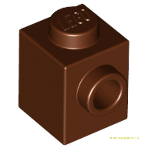 LEGO® Alkatrészek (Pick a Brick) 6062574 - Vörösesbarna 1x1 Kocka +1 Gombbal