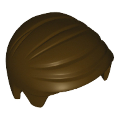Minifigura rövid barna haj oldalra fésülve bal oldali választékkal