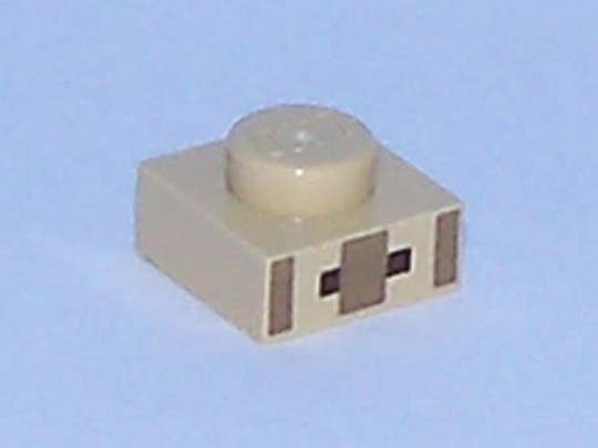 LEGO® Alkatrészek (Pick a Brick) 6068467 - Bézs 1 x 1 lap, mintás (minecraft)