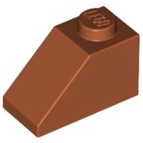 LEGO® Alkatrészek (Pick a Brick) 6069259 - Sötét narancs 1X2/45° Cserép