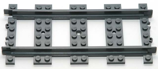 LEGO® Alkatrészek (Pick a Brick) 6070018 - Sötét Kékes-szürke Egyenes Sínelem (másodlagos kód: 53401)