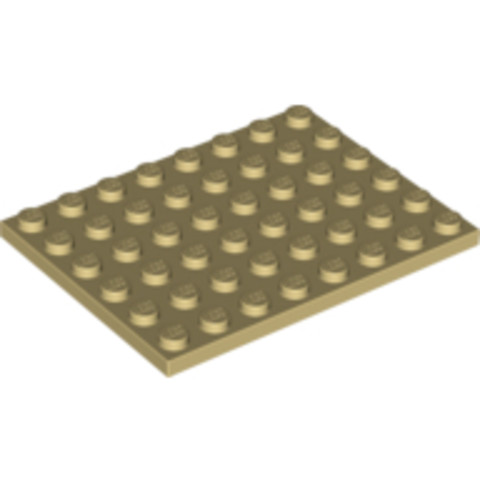 LEGO® Alkatrészek (Pick a Brick) 6070501 - Bézs 6X8 Lapos Elem