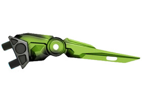 Fekete Hero Factory karom, lime mintázattal