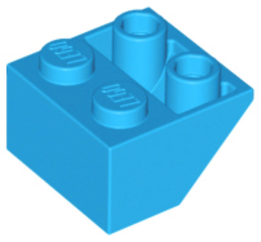 LEGO® Alkatrészek (Pick a Brick) 6078297 - Sötét azúr 1 x 2 Fordított lejtő elem