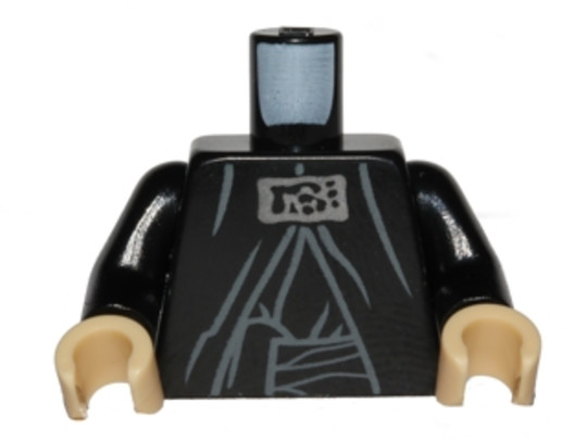 LEGO® Alkatrészek (Pick a Brick) 6080458 - Fekete Minifigura Felsőtest - Palpatine Császár Felsőteste (Star Wars)