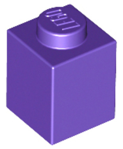 LEGO® Alkatrészek (Pick a Brick) 6084028 - Sötét lila 1X1X1 Kocka