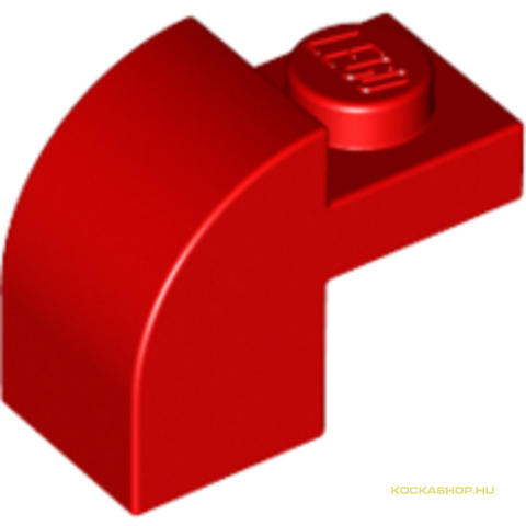 LEGO® Alkatrészek (Pick a Brick) 609121 - Piros 1X2X1 1/3-As Ívelt Elem
