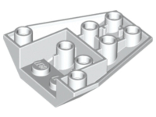 LEGO® Alkatrészek (Pick a Brick) 6092950 - Fehér 4X2/18° Inverz elem