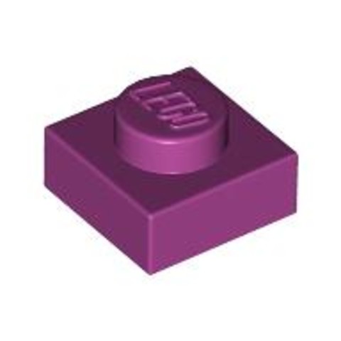 LEGO® Alkatrészek (Pick a Brick) 6096942 - Magenta 1X1 Lapos Elem