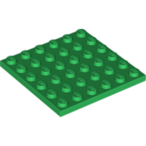 LEGO® Alkatrészek (Pick a Brick) 6097194 - Zöld 6x6 Lapos Elem