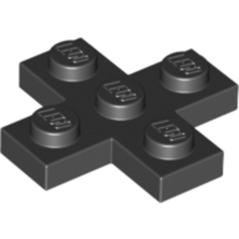 LEGO® Alkatrészek (Pick a Brick) 6097283 - Fekete 3x3 Kereszt 