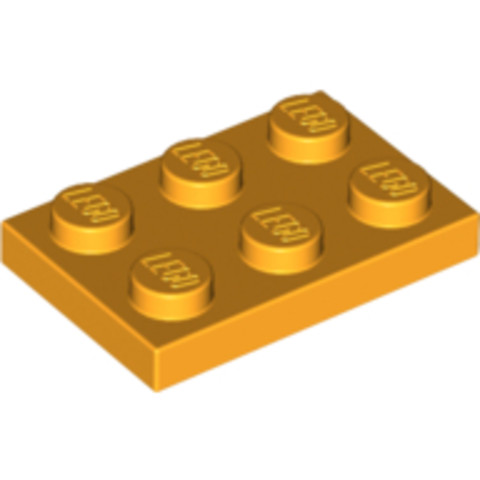 LEGO® Alkatrészek (Pick a Brick) 6097503 - Halvány Narancs 2x3 Lapos Elem