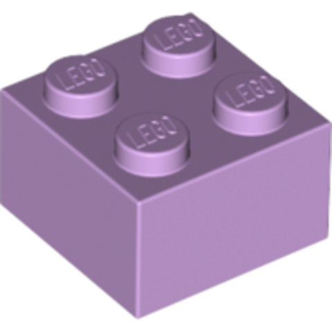 LEGO® Alkatrészek (Pick a Brick) 6099349 - Levendula 2x2 Elem