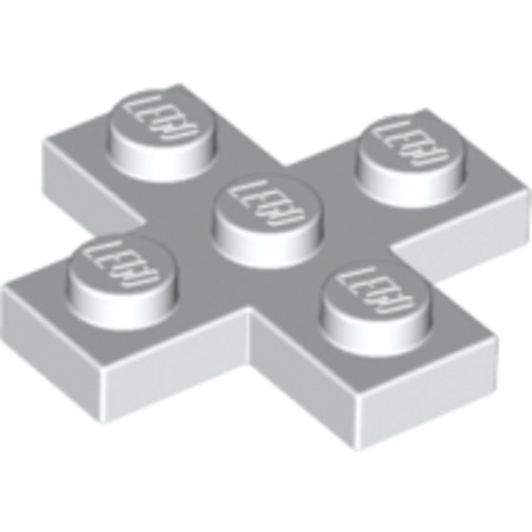 LEGO® Alkatrészek (Pick a Brick) 6099412 - Fehér 3x3 Lapos kereszt alakú elem