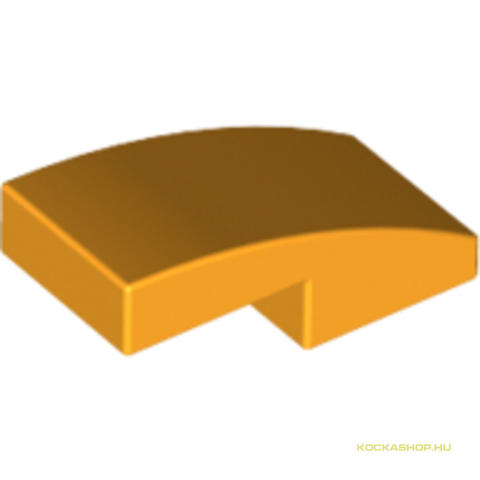 LEGO® Alkatrészek (Pick a Brick) 6099728 - Világos Narancssárga 1x2 Ívelt Elem