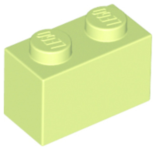 LEGO® Alkatrészek (Pick a Brick) 6104578 - Sárgás zöld 1X1X2 Rövid Elem