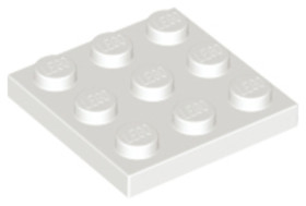 Fehér 3x3 lap
