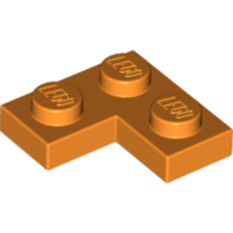 LEGO® Alkatrészek (Pick a Brick) 6106027 - Narancs 1X2X2 Lapos Sarokelem