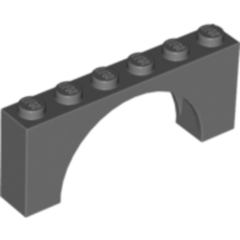 LEGO® Alkatrészek (Pick a Brick) 6106191 - Sötét kékesszürke 1X6X2 Híd Elem