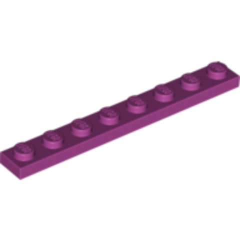 LEGO® Alkatrészek (Pick a Brick) 6109929 - Magenta 1x8 Lapos Elem
