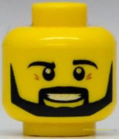 LEGO® Alkatrészek (Pick a Brick) 6112620 - Sárga Szakállas Fej