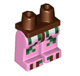 LEGO® Alkatrészek (Pick a Brick) 6112895 - Vörösesbarna Minifigura Alsórész - Minecraft Zombi Malacember