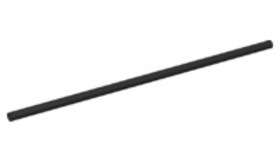 Fekete merev cső 11,2 cm