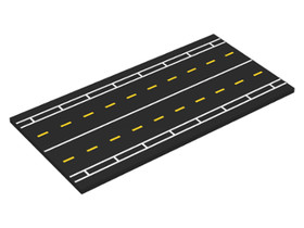 Fekete 8 x 16 lap, kifutópálya mintával