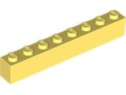 LEGO® Alkatrészek (Pick a Brick) 6117315 - Fényes világos sárga 1X1X8 Elem