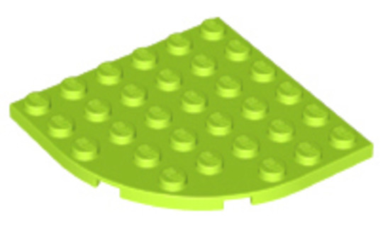 LEGO® Alkatrészek (Pick a Brick) 6129601 - Lime 6x6 sarok panel