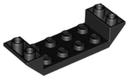 LEGO® Alkatrészek (Pick a Brick) 6131571 - Fekete 2x6 Inverz Cserép