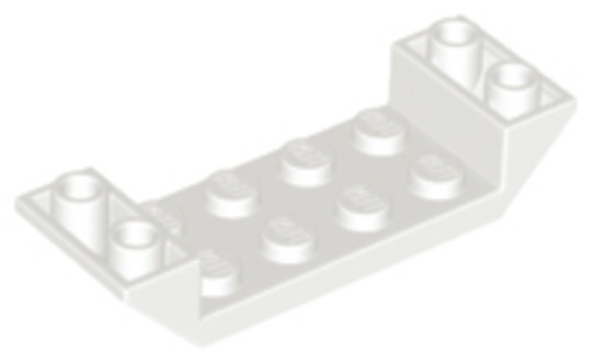 LEGO® Alkatrészek (Pick a Brick) 6131572 - Fehér 2x6 Inverz Cserép