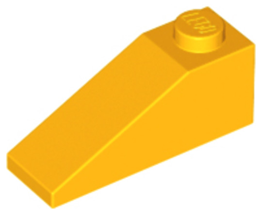 LEGO® Alkatrészek (Pick a Brick) 6131583 - Élénk világos narancs 1X3/25° Elem