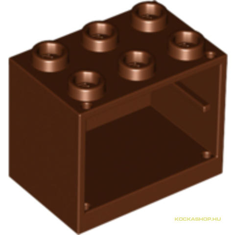 LEGO® Alkatrészek (Pick a Brick) 6132732 - Vörösesbarna 2x3x2 Szekrény Elem