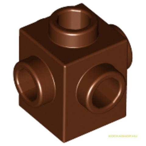 LEGO® Alkatrészek (Pick a Brick) 6133765 - Vörösesbarna 1x1 Módosított Kocka oldalanként 1 bütyökkel