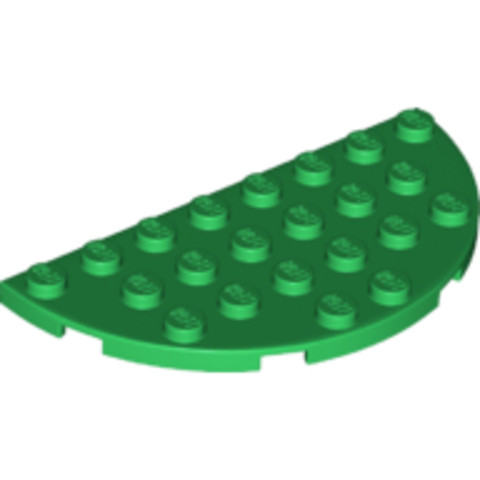 LEGO® Alkatrészek (Pick a Brick) 6133767 - Zöld 4x8 Lapos Félkör Elem