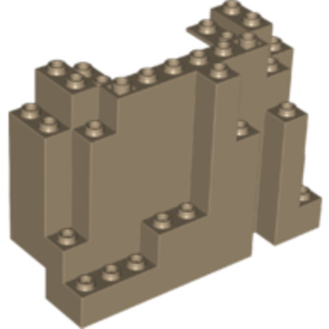 LEGO® Alkatrészek (Pick a Brick) 6143428 - Sötét Bézs 4x10x6 Módosított Elem