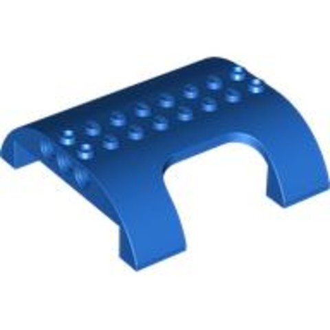 LEGO® Alkatrészek (Pick a Brick) 6146166 - Kék 8x8x2 Ívelt Lejtő