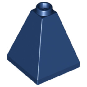 Sötét kék piramis elem 2x2x2/73°