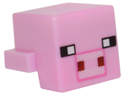 LEGO® Alkatrészek (Pick a Brick) 6162247 - Világos Rózsaszín Minecraft Malacfej