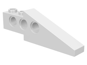 Fehér 6 x 1 x 1 2/3 technic lejtő