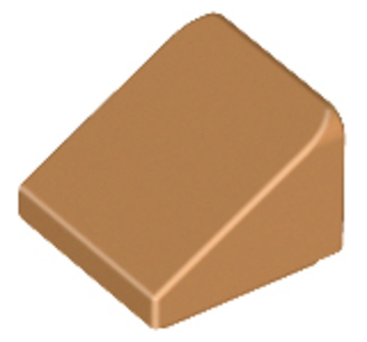 LEGO® Alkatrészek (Pick a Brick) 6167690 - Közép nugát színű 1X1X2/3 Tetőelem