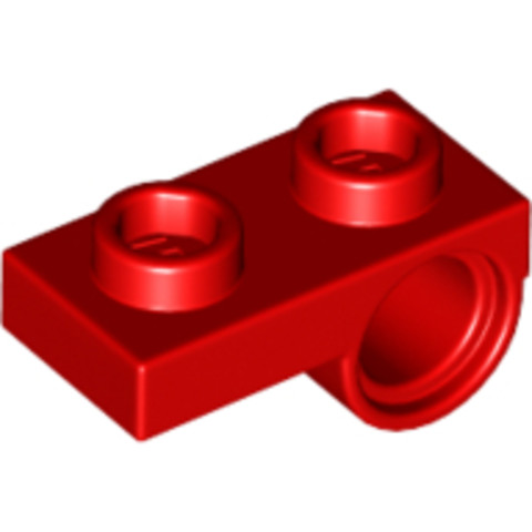 LEGO® Alkatrészek (Pick a Brick) 6168634 - Piros 1X2 Módosított Elem Alsó Csatlakozóval