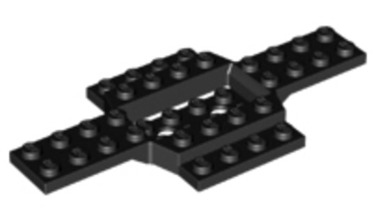 LEGO® Alkatrészek (Pick a Brick) 6170384 - Fekete 6x12 Autó Alap